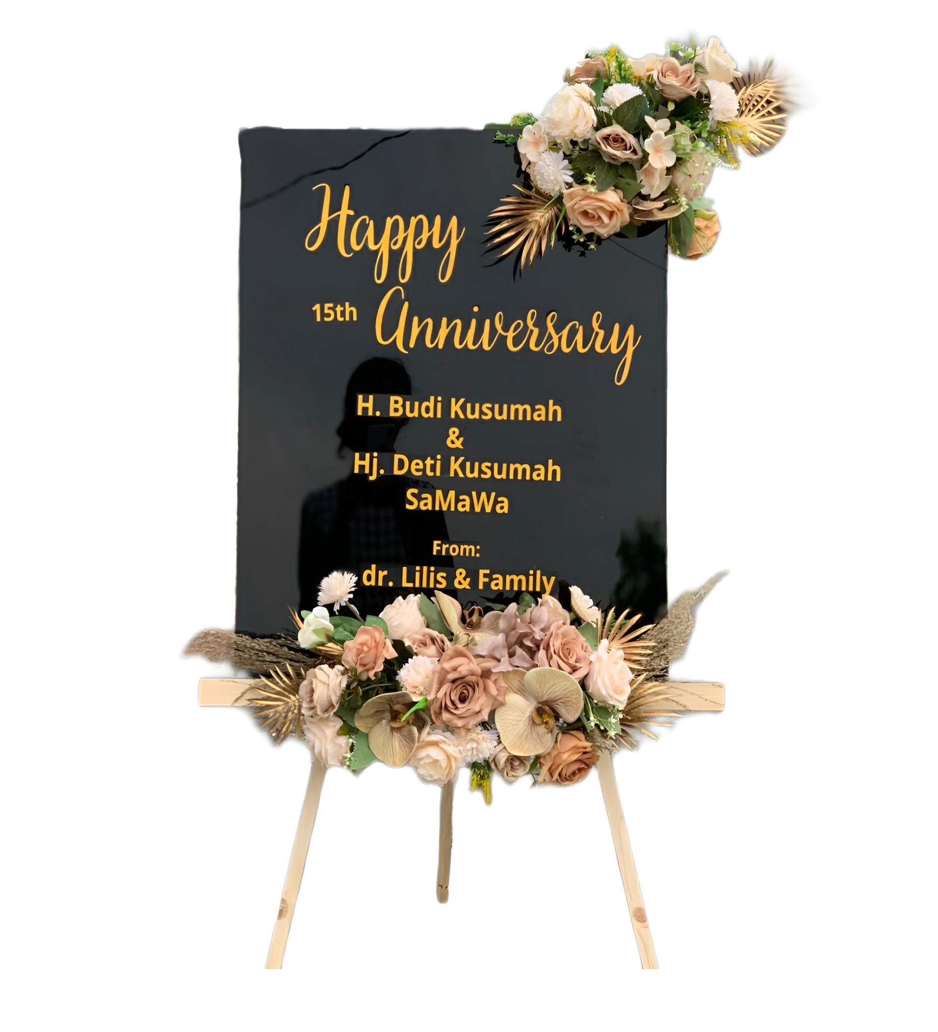 Papan Bunga Akrilik Sambungmacan